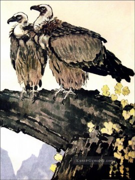  Chinesische Galerie - Xu Beihong Paar Adler Chinesische Malerei